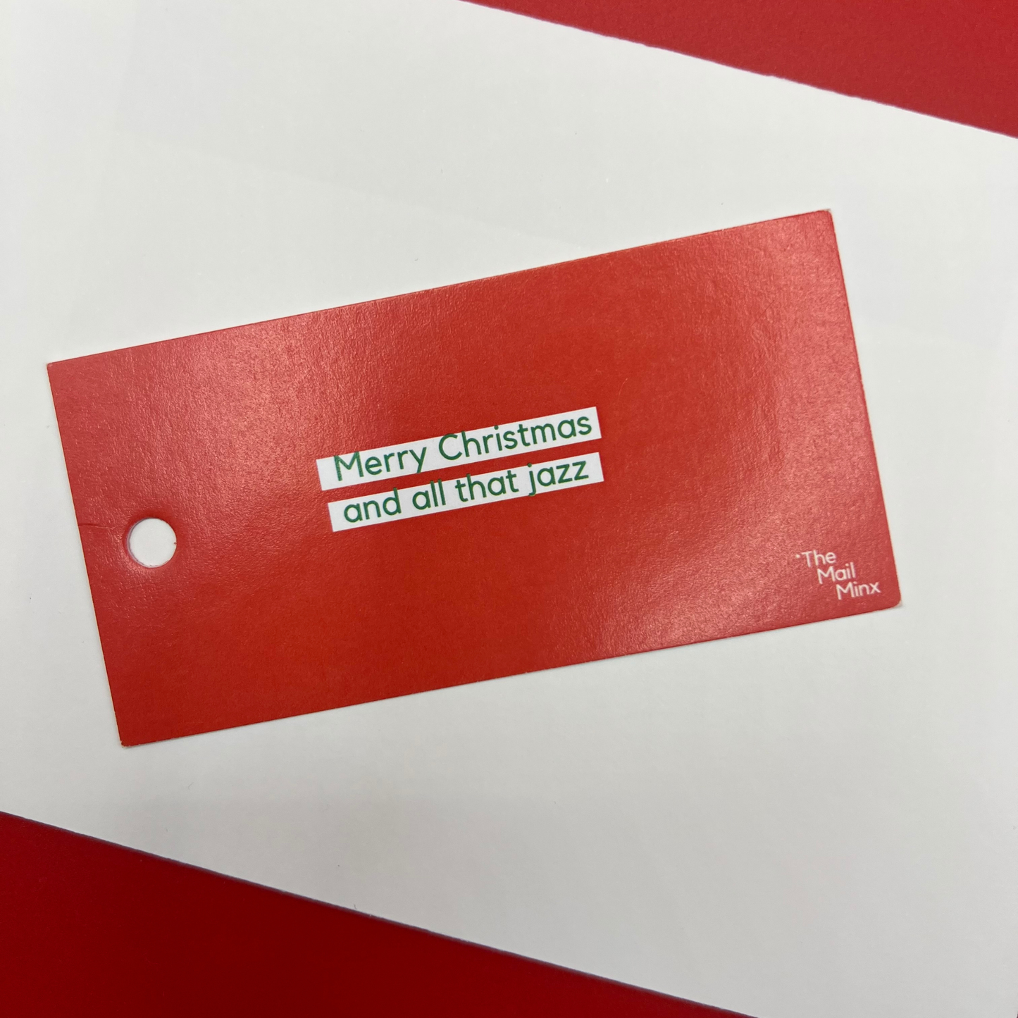 Christmas gift tag - Merry Christmas and all that jazz