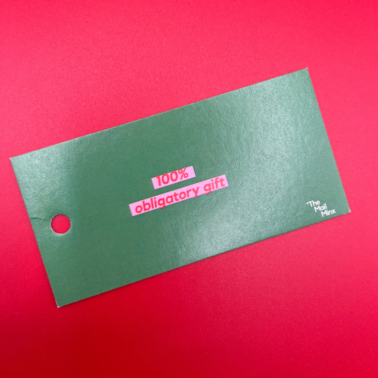 Gift tag - 100% obligatory gift