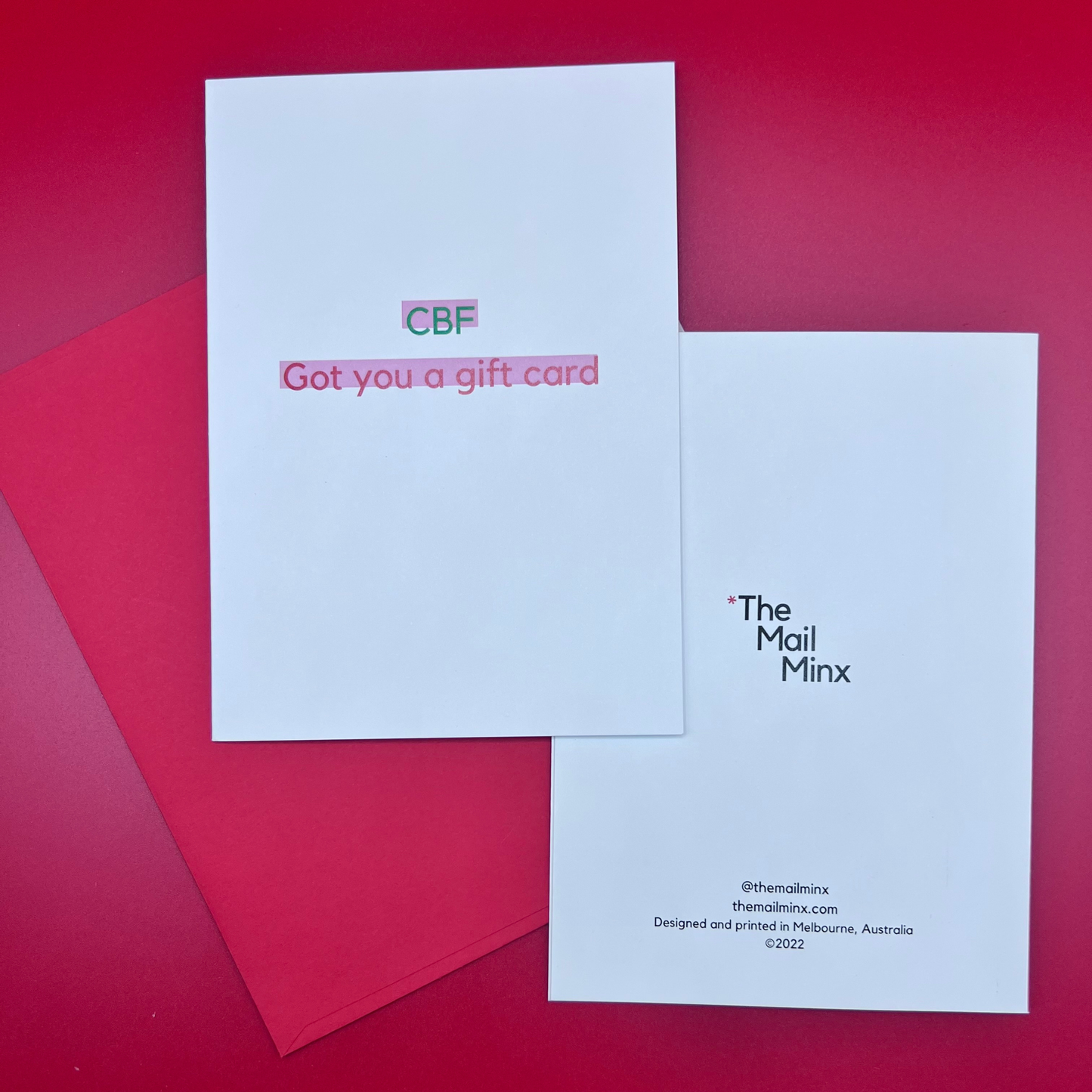 CBF got you a gift card - red/green