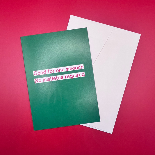 Good for one smooch - no mistletoe required