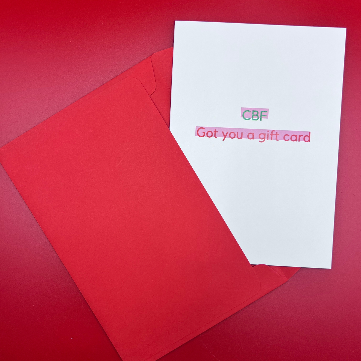 CBF got you a gift card - red/green