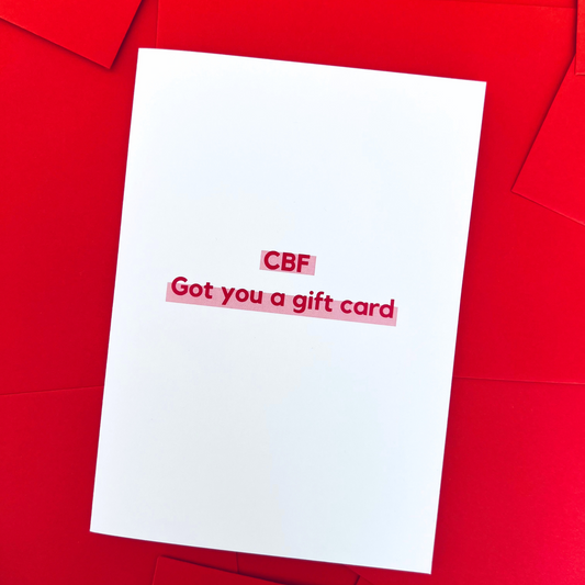 CBF got you a gift card