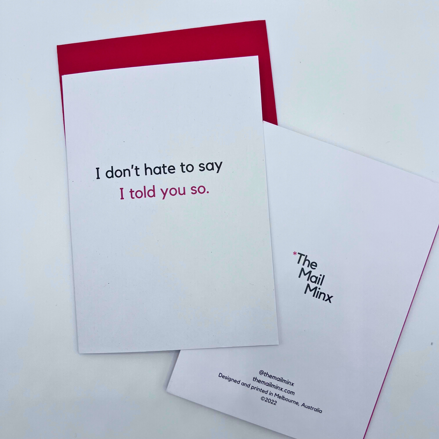 I don't hate to say I told you so