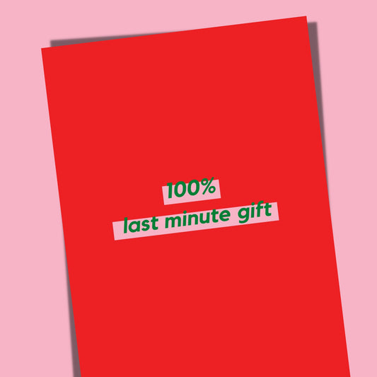 100% last minute gift (red)